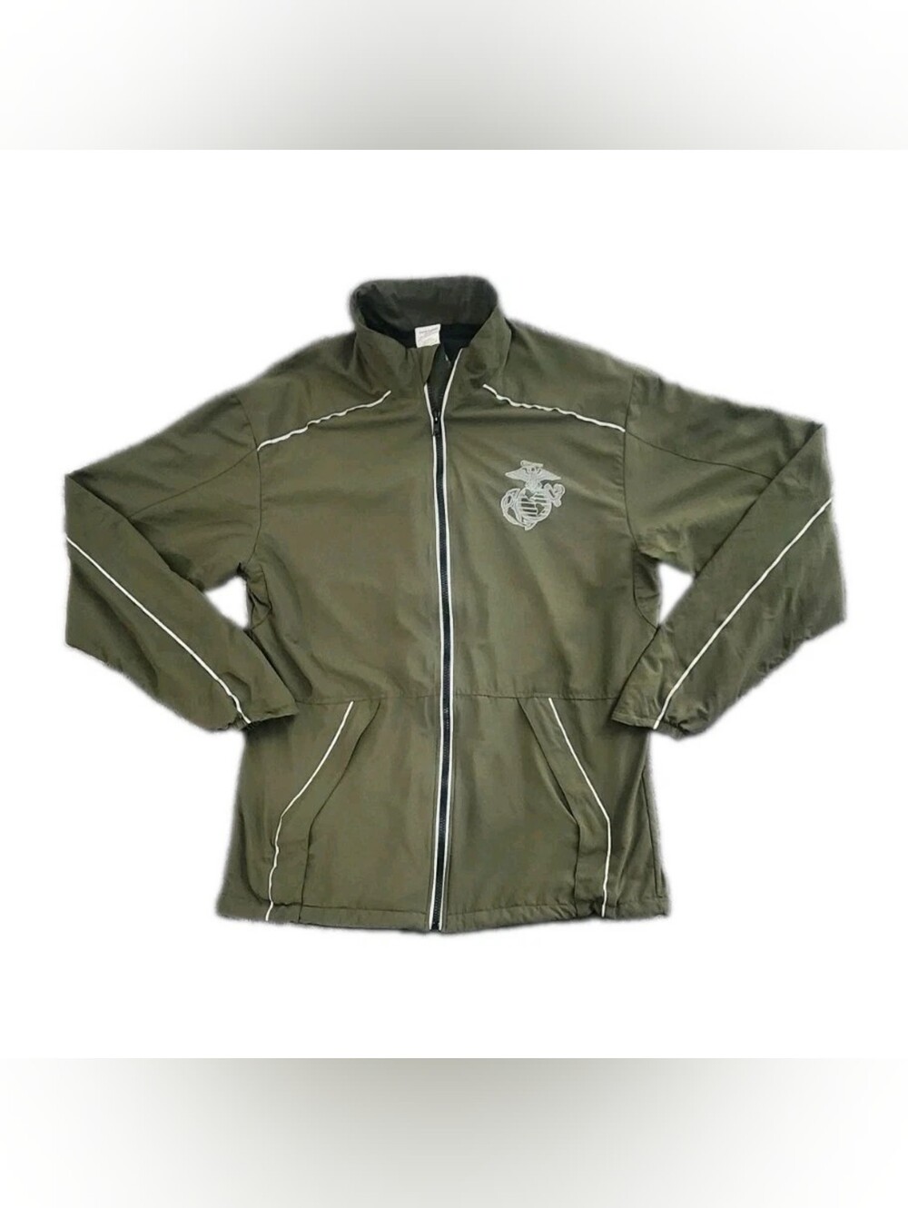 US Marines Jacket Small Green Running Military Semper Fi Made In The U.S.A.